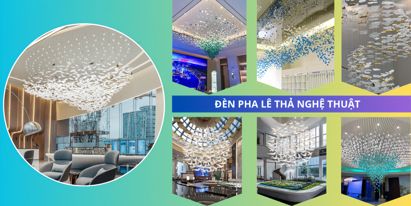 Banner đèn thả nghệ thuật