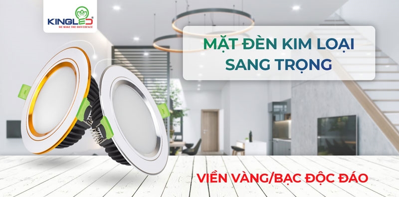 Đèn Âm Trần Diamond 10W Mặt Phẳng, Đổi Màu
