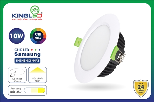 Đèn Âm Trần Diamond 10W Đổi Màu